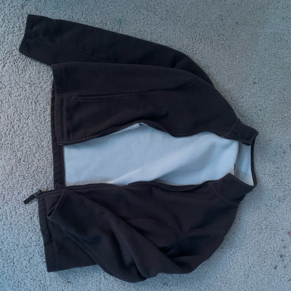 brown fall jacket